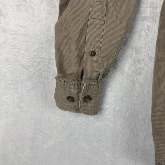 Bruno Shirt Mens Medium Brown Long Sleeve Button Down Cotton Casual Washable - Picture 4 of 8